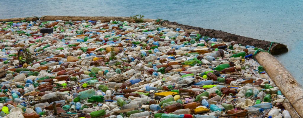 basura en el mar